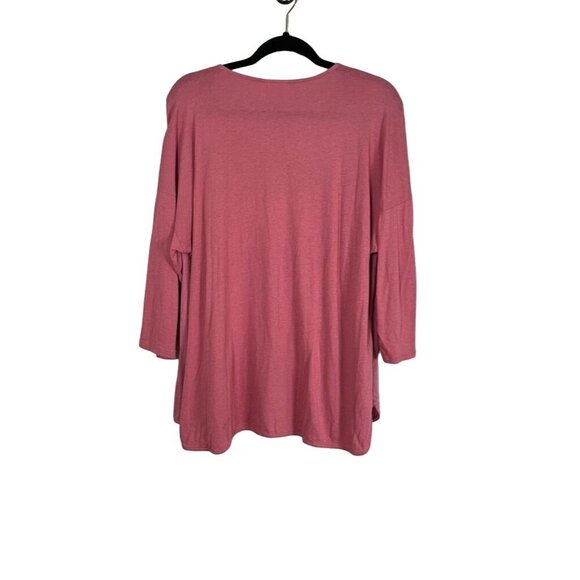 J Jill Floral Embroidery Top XL Pink Boho Western Feminine Hippie Tassel Classic - Picture 9 of 11